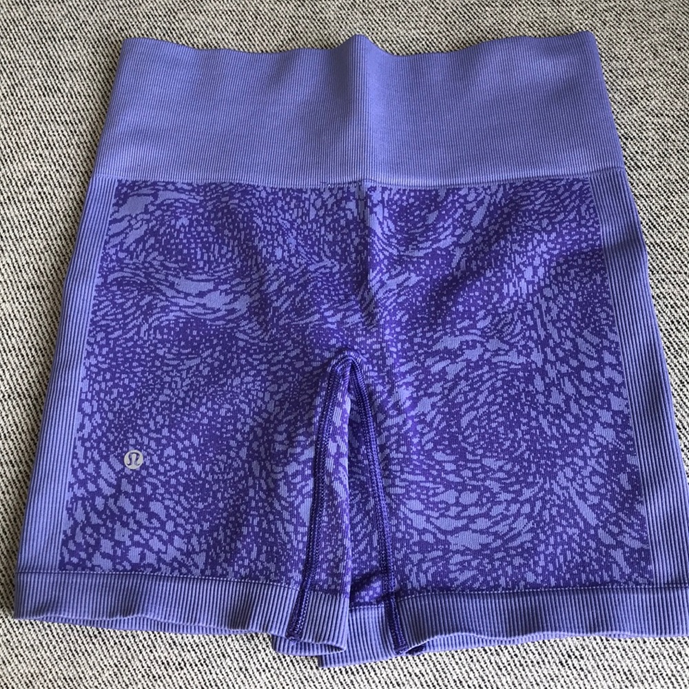 Lululemon purple workout shorts